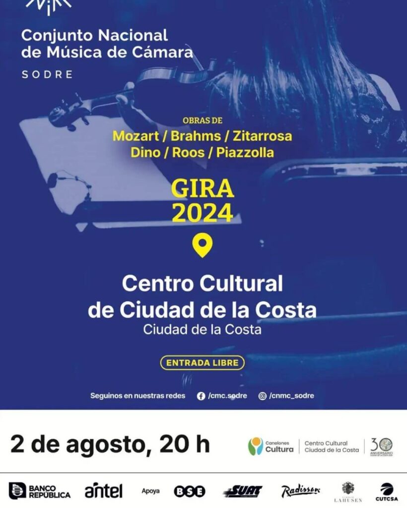 Conjunto Nacional de Música de Cámara del Sodre 1 Conjunto Nacional de Música de Cámara del Sodre agosto 2024