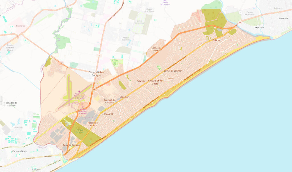 mapa Ciudad de la Costa